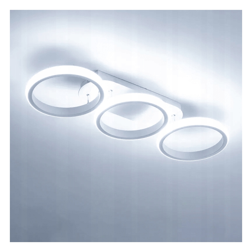 LED стельовий світильник із регулюванням яскравості LED/30W/230V 3000-6500K білий Wi-Fi Tuya + пульт дистанційного керування