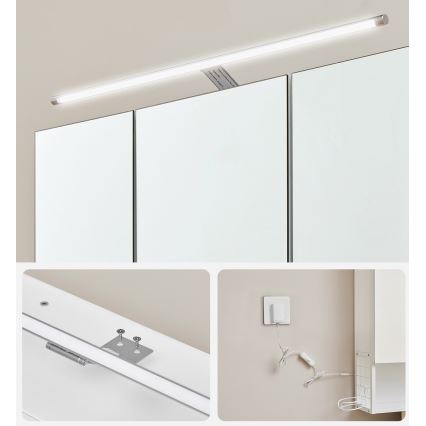 Зеркальный шкаф для ванной комнаты SKY белый