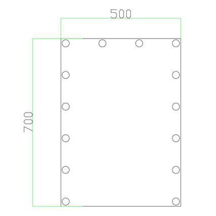Зеркало со светодиодной подсветкой c освещение 14xLED/1W/230V 3000/4000/6000K 70x50 cm IP44