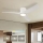 ZEVENTI - Диммируемый потолочный вентилятор ORBITO LED/24W/230V 3000/4000/6000K Wi-Fi Tuya белый + пульт дистанционного управления