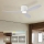 ZEVENTI - диммируемый светодиодный потолочный вентилятор VENTORA LED/24W/230V 3000/4000/6000K Wi-Fi Tuya bílá + пульт дистанционного управления