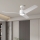 ZEVENTI - LED потолочный вентилятор ORVIETO LED/18 Вт/230 В 3000/4000/6000 К Wi-Fi Tuya белый + пульт дистанционного управления