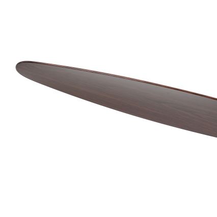 ZEVENTI - LED диммируемый потолочный вентилятор VENTORA LED/24W/230V 3000/4000/6000K Wi-Fi Tuya черный/орех + пульт дистанционного управления