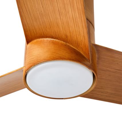 ZEVENTI - LED потолочный вентилятор BARROSA LED/18W/230V 3000/4000/6000K Wi-Fi Tuya коричневый + пульт дистанционного управления