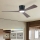 ZEVENTI - LED регульований стельовий вентилятор AUREX LED/24W/230V 3000/4000/6000K Wi-Fi Tuya чорний/горіх + пульт дистанційного керування