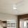 ZEVENTI - LED стельовий вентилятор AUREX з регульованою яскравістю LED/24W/230V 3000/4000/6000K Wi-Fi Tuya білий + пульт дистанційного керування