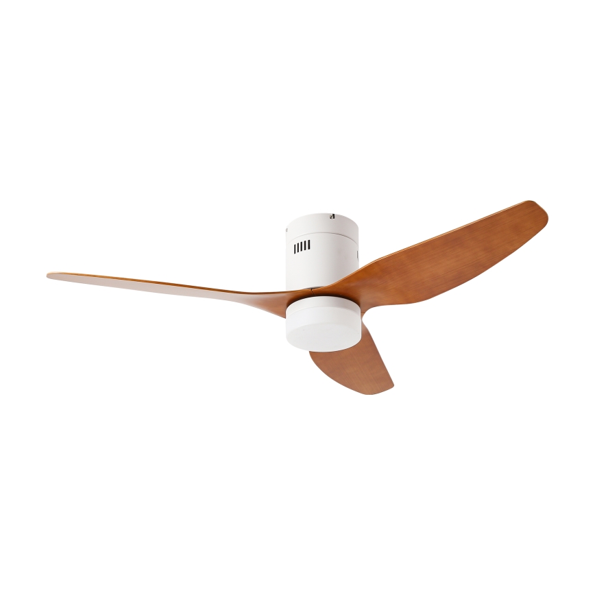 ZEVENTI - LED стельовий вентилятор PADUA LED/18W/230V 3000-6000K Wi-Fi Tuya білий/коричневий + пульт дистанційного керування