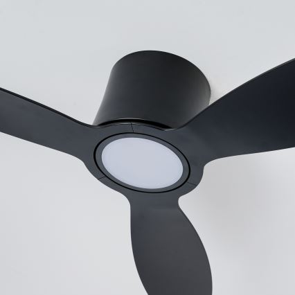 ZEVENTI - світлодіодний стельовий вентилятор із димуванням VENTORA LED/24W/230V 3000/4000/6000K Wi-Fi Tuya чорний + пульт дистанційного керування