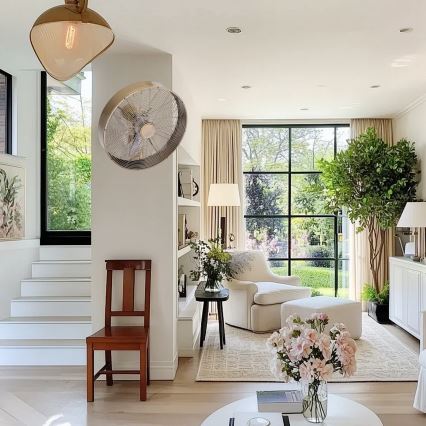 ZEVENTI - Настенный вентилятор FANNY 50W/230V бронзовый + пульт дистанционного управления