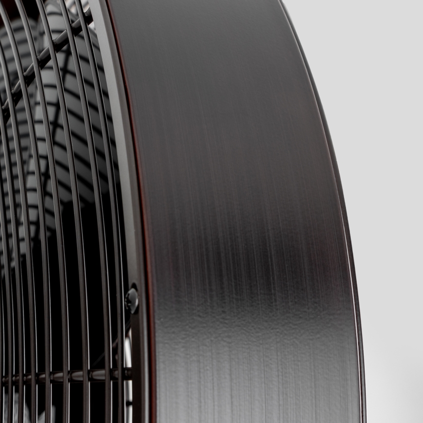 ZEVENTI - Настенный вентилятор FREEZE 50W/230V диаметр 40 см черный/коричневый + дистанционное управление