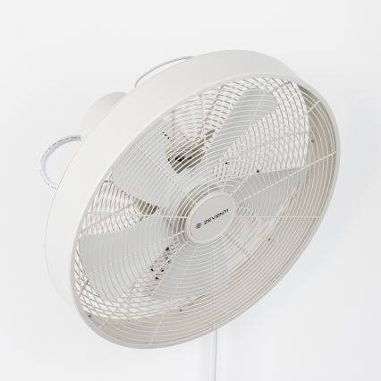 ZEVENTI - Настенный вентилятор FREEZE 50W/230V диаметр 40 см белый + дистанционное управление