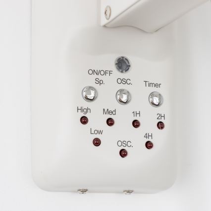 ZEVENTI - Настенный вентилятор FREEZE 50W/230V диаметр 40 см белый + дистанционное управление