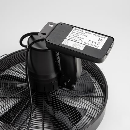 ZEVENTI - Настенный вентилятор FREEZE 50W/230V диаметр 40 см черный + дистанционное управление