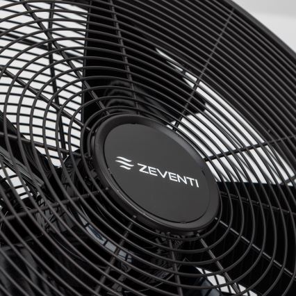 ZEVENTI - Настенный вентилятор FREEZE 50W/230V диаметр 40 см черный + дистанционное управление