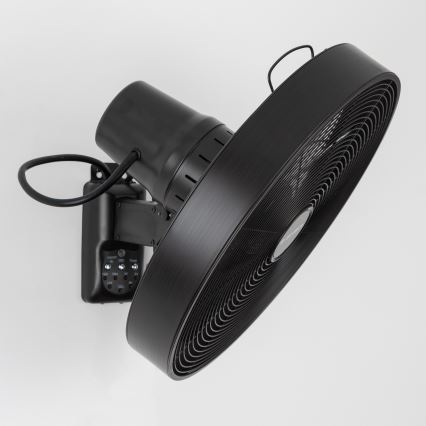 ZEVENTI - Настенный вентилятор FREEZE 50W/230V диаметр 40 см черный + дистанционное управление