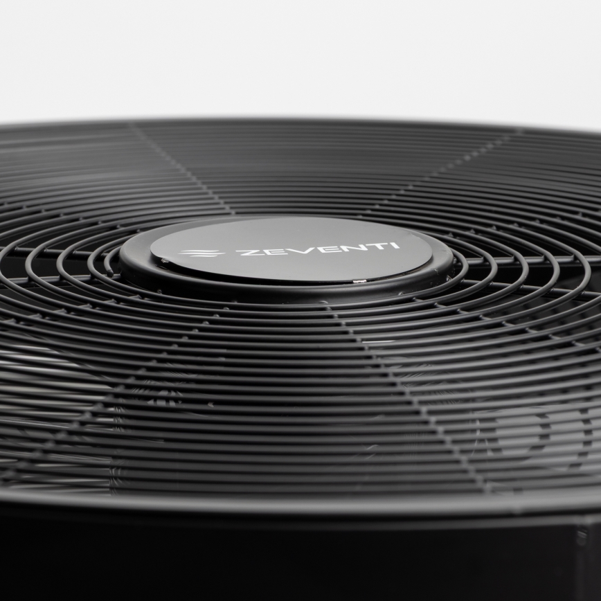 ZEVENTI - Настенный вентилятор FREEZE 50W/230V диаметр 40 см черный + дистанционное управление