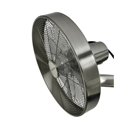 ZEVENTI - Настенный вентилятор FREEZE 50W/230V диаметр 40 см матовый хром + дистанционное управление