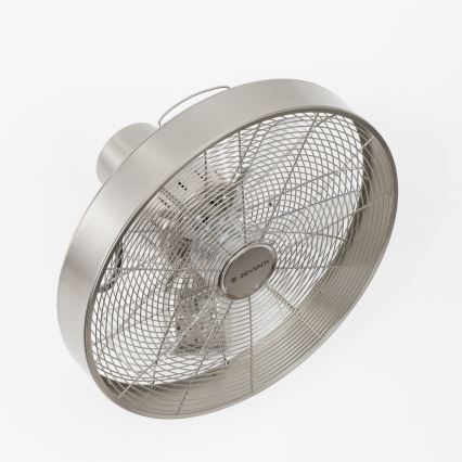 ZEVENTI - Настенный вентилятор FREEZE 50W/230V диаметр 40 см матовый хром + дистанционное управление