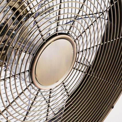 ZEVENTI - Настінний вентилятор FANNY 50W/230V бронзовий з дистанційним пультом