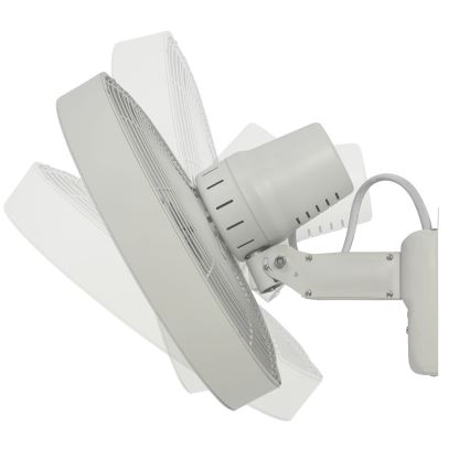 ZEVENTI - Настінний вентилятор FREEZE 50W/230V діаметр 40 см білий + пульт дистанційного керування