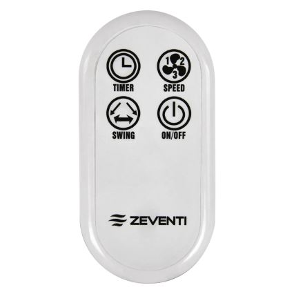 ZEVENTI - Настінний вентилятор FREEZE 50W/230V діаметр 40 см білий + пульт дистанційного керування
