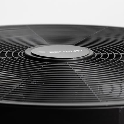 ZEVENTI - Настінний вентилятор FREEZE 50W/230V діаметр 40 см чорний + пульт дистанційного керування