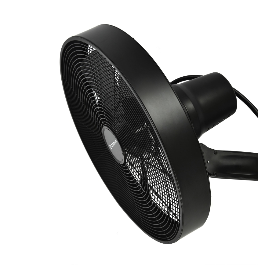 ZEVENTI - Настінний вентилятор FREEZE 50W/230V діаметр 40 см чорний + пульт дистанційного керування