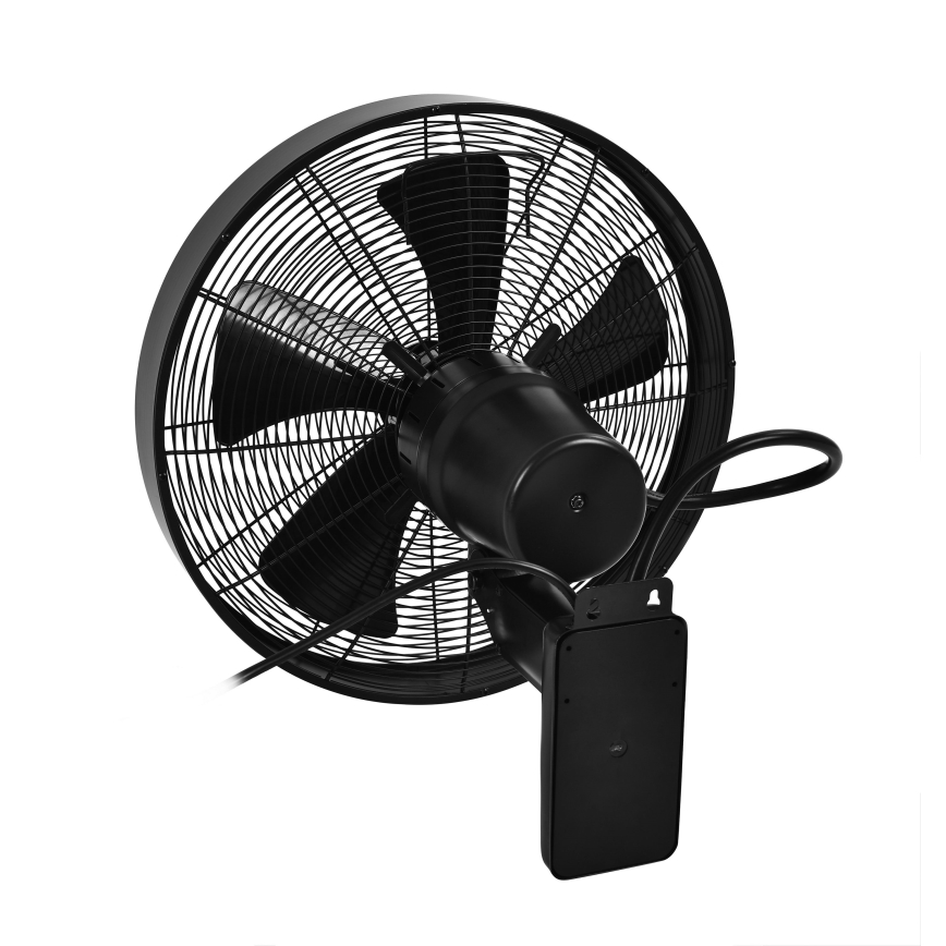 ZEVENTI - Настінний вентилятор FREEZE 50W/230V діаметр 40 см чорний + пульт дистанційного керування