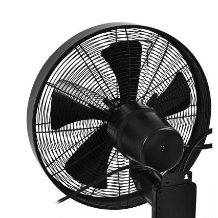 ZEVENTI - Настінний вентилятор FREEZE 50W/230V діаметр 40 см чорний + пульт дистанційного керування