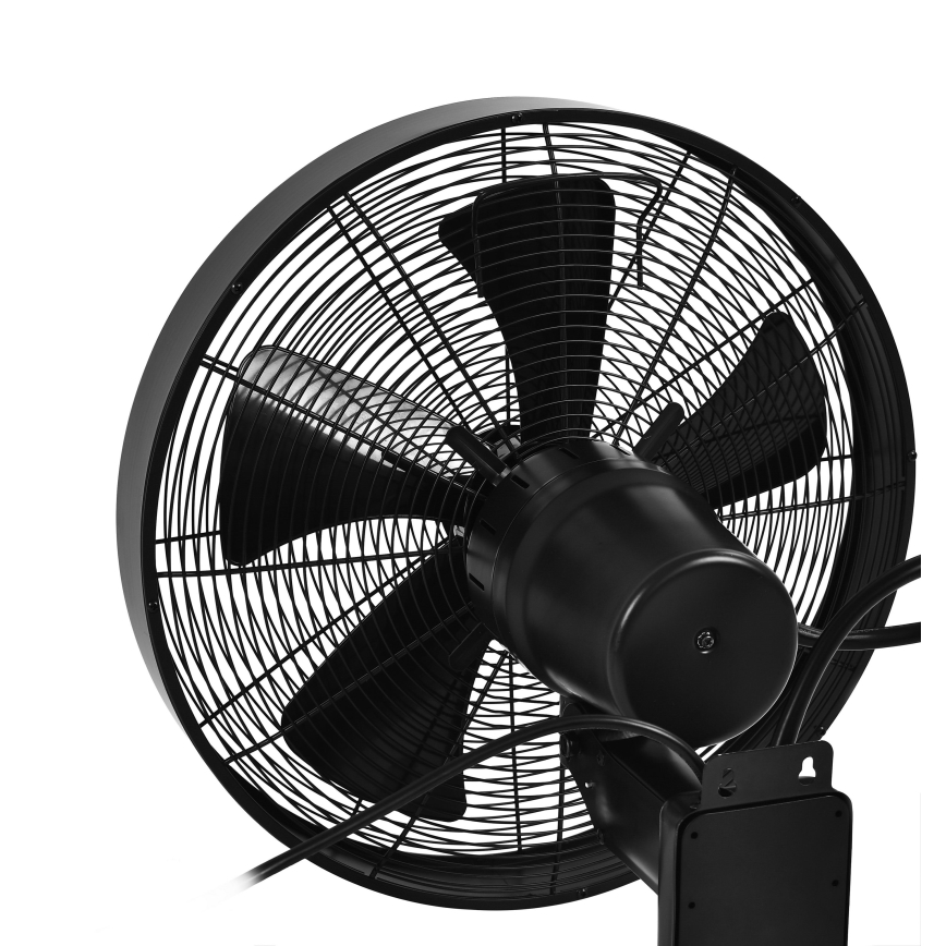 ZEVENTI - Настінний вентилятор FREEZE 50W/230V діаметр 40 см чорний + пульт дистанційного керування