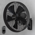 ZEVENTI - Настінний вентилятор FREEZE 50W/230V Ø 45 см чорний + пульт дистанційного керування