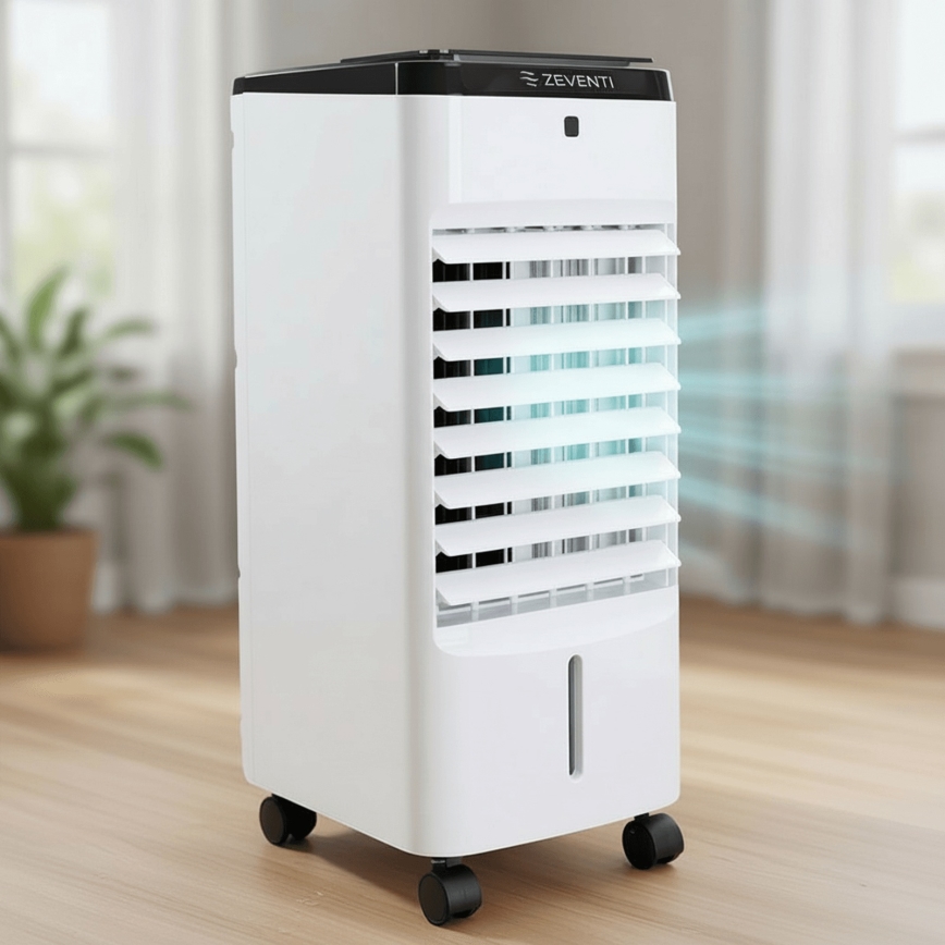 ZEVENTI - охладитель воздуха ARCTIC 60W/230V černá/bílá + пульт дистанционного управления
