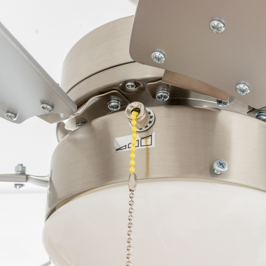 ZEVENTI - Потолочний вентилятор FAMARA 1xE14/60W/230V сірий