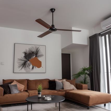 ZEVENTI - Потолочний вентилятор TOFINO коричневий