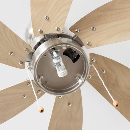 ZEVENTI - Потолочный вентилятор FAMARA 1xE14/60W/230V бежевый