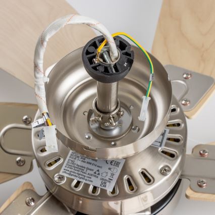 ZEVENTI - Потолочный вентилятор FAMARA 1xE14/60W/230V бежевый