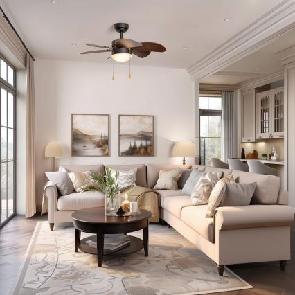 ZEVENTI - Потолочный вентилятор FAMARA 1xE14/60W/230V