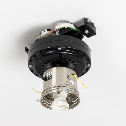 ZEVENTI - Потолочный вентилятор GALDANA 1xE27/60W/230V коричневый/бежевый