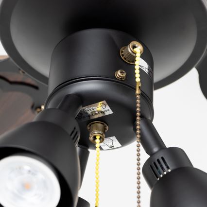 ZEVENTI - Потолочный вентилятор ZURRIOLA 3xGU10/50W/230V