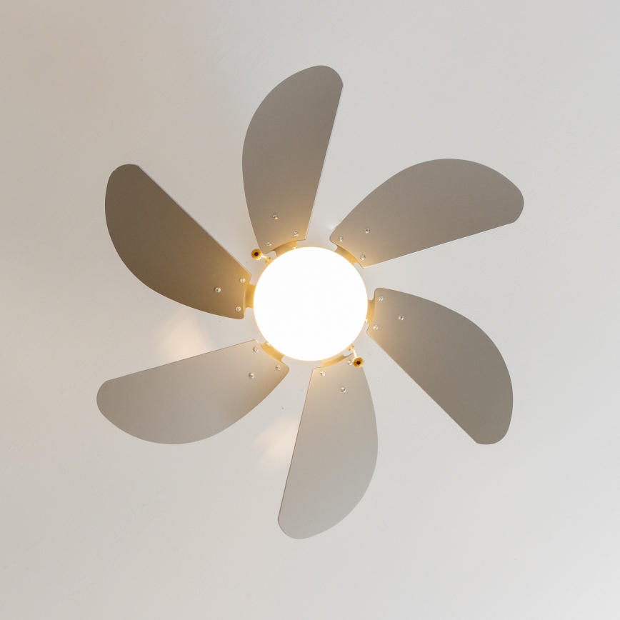 ZEVENTI - Потолочний вентилятор FAMARA 1xE14/60W/230V сірий