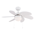 ZEVENTI - Потолочный вентилятор FAMARA 1xE14/60W/230V белый