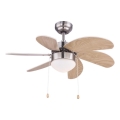 ZEVENTI - Потолочный вентилятор FAMARA 1xE14/60W/230V бежевый