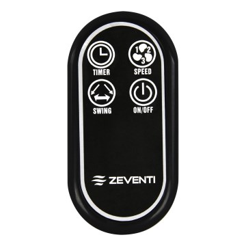 ZEVENTI - Пульт дистанційного керування для вентиляторів FREEZE чорний