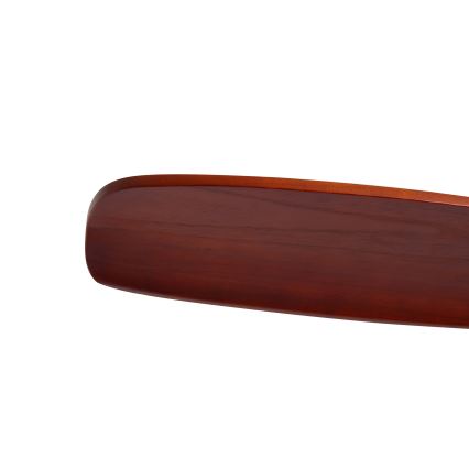 ZEVENTI - стельовий вентилятор CUENCA Wi-Fi Tuya чорний/дуб + пульт дистанційного керування