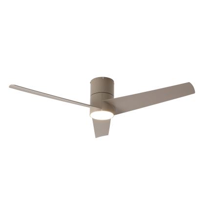 ZEVENTI - LED потолочный вентилятор BARROSA LED/18 Вт/230 В 3000/4000/6000 К Wi‑Fi Tuya бежевый + пульт дистанционного управления
