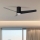 ZEVENTI - Светодиодный потолочный вентилятор BARROSA LED/18W/230V 3000/4000/6000K Wi-Fi Tuya черный + дистанционное управление