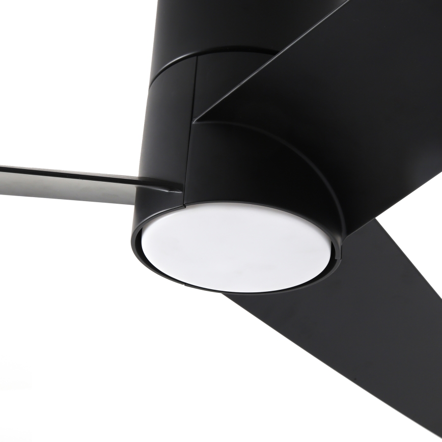 ZEVENTI - Светодиодный потолочный вентилятор BARROSA LED/18W/230V 3000/4000/6000K Wi-Fi Tuya черный + дистанционное управление