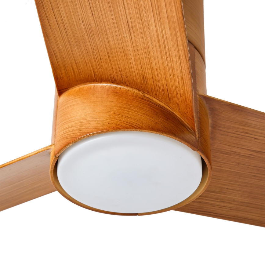 ZEVENTI - Светодиодный потолочный вентилятор BARROSA LED/18W/230V 3000/4000/6000K Wi-Fi Tuya коричневый + дистанционное управление