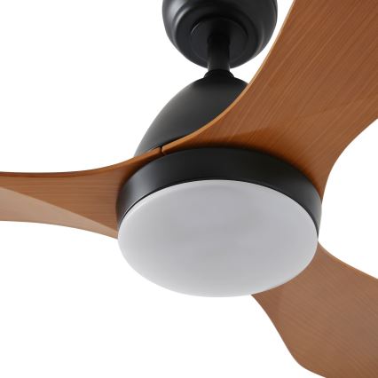 ZEVENTI - Светодиодный потолочный вентилятор с регулированием яркости MURO LED/18W/230V 3000-6000K Wi-Fi Tuya черный + дистанционное управление