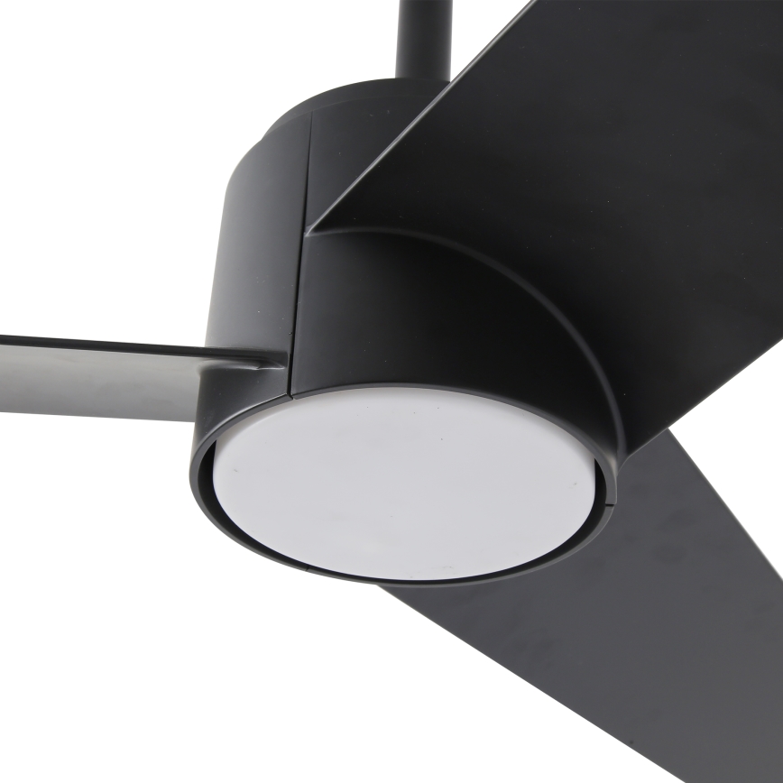 ZEVENTI - Светодиодный потолочный вентилятор с регулированием яркости ORVIETO LED/18W/230V 3000-6000K Wi-Fi Tuya черный + дистанционное управление